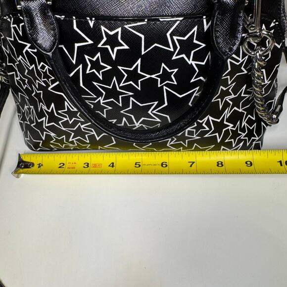 Michael Kors Emmy Star Print Dome Satchel Crossbody Bag Saffiano Leather - Picture 11 of 13